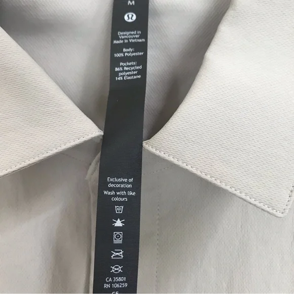 Lululemon Moon Drift Long Sleeve Shirt Stretch Shacket Minimalist Pockets Zipper - Picture 8 of 15